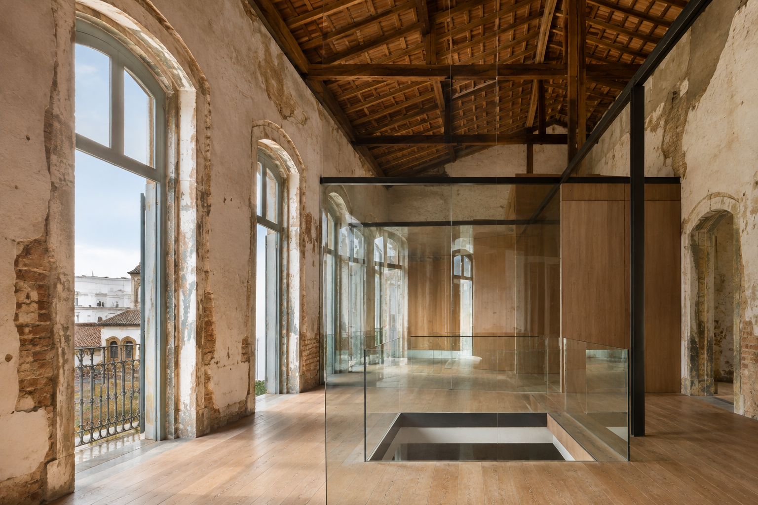 Imagem editorial: Quando o passado encontra a arquitetura contemporânea